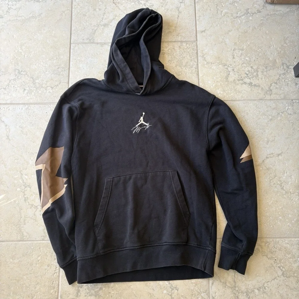 Air Jordan Essentials Fleece Pullover Hoodie Size Small Men's Black FB7336 010